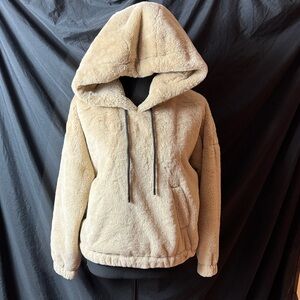 Truth By Republic Tan Teddy Jacket with Hood